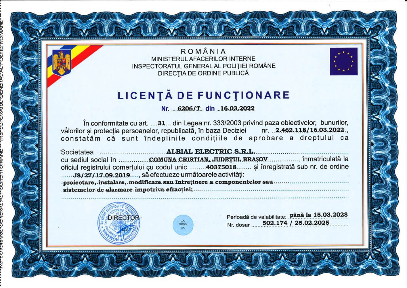 certificare albial 2 certificare albial 2