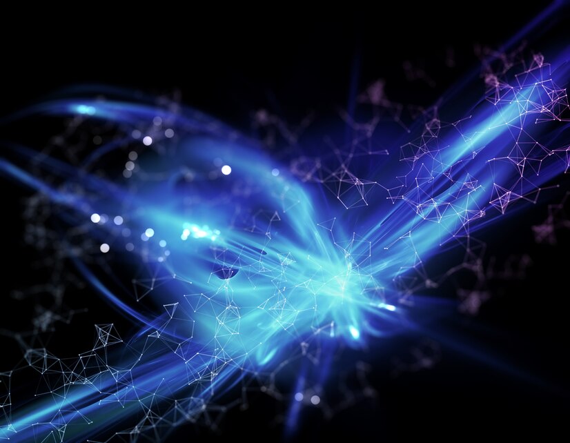 3d abstract fractal background with plexus effect 1048 8021